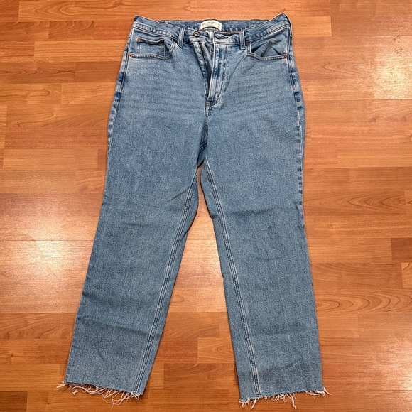 Abercrombie & Fitch Denim - Abercrombie & Fitch The Ankle Straight Ultra High Rise / long length